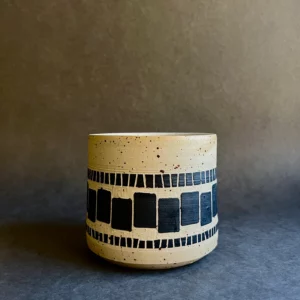 Cache pot sgraffito Wavy