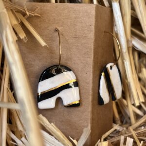 Boucles d'oreilles La zébré